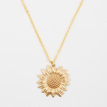 Load image into Gallery viewer, 2019 New Women Gold Necklace Custom You are my sunshine Open Locket Sunflower Pendant Necklace Free Dropshipping